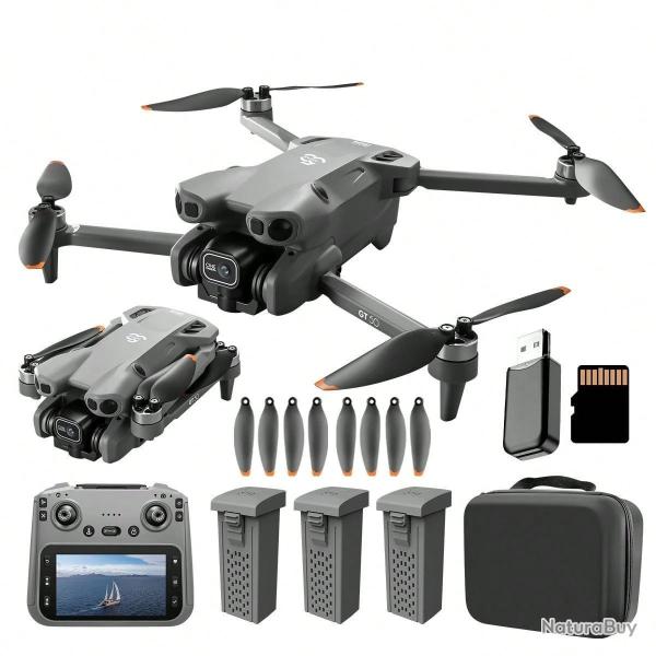 Drone Pliable GT50 Double Cam�ra 4K �cran T�l�commande Moteur Brushless Usage Ext�rieur GT