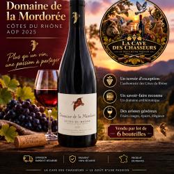 DOMAINE DE LA MORDOR&Eacute;E AOC C&Ocirc;TES DU RH&Ocirc;NE ROUGE 2025 75CL CARTON DE 6 BOUTEILLES