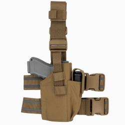 Holster de cuisse tactique Coyote Brown Droitier