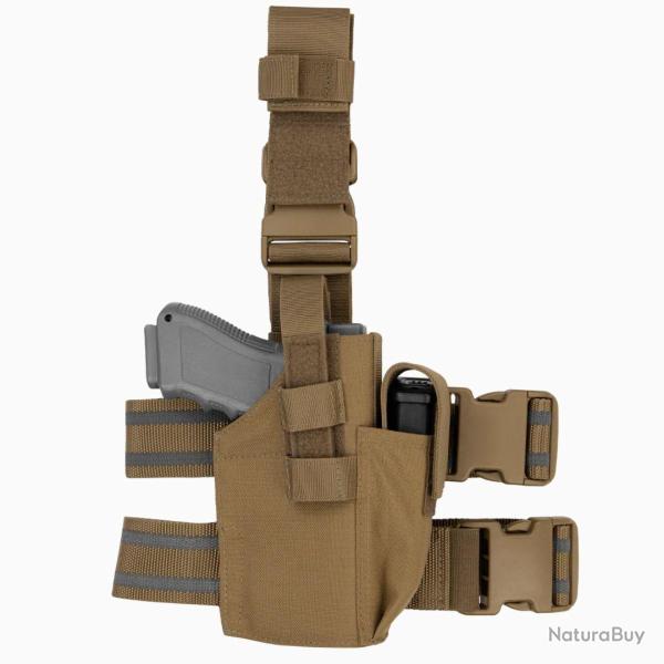 Holster de cuisse tactique Coyote Brown Droitier