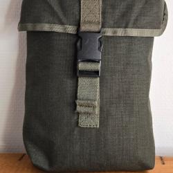Pochette tactique porte chargeur en canvas vert arm&eacute;e avec clips Alice Arm&eacute;e Fran&ccedil;aise