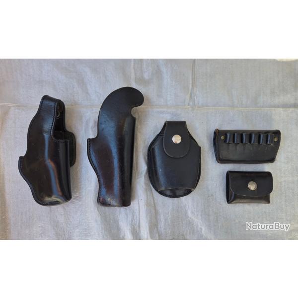 LOT �TUI ARME DE POING & MUNITION SCORPION - �TUI MENOTTES GK - �TUIS ARMES DE POING SANS MARQUES