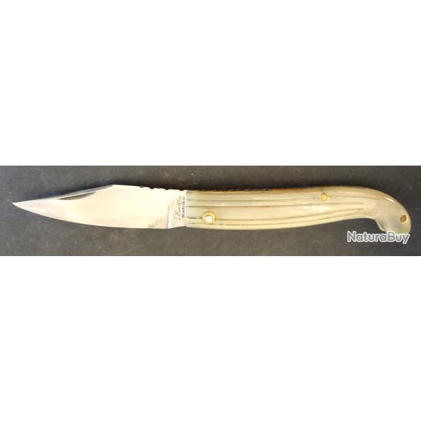 COUTEAU REGIONAL ITALIEN ANCIEN 1960 "MAREMMANO" BARTOLINI SCARPERIA " SORTI DE VITRINE ETUI OFFERT