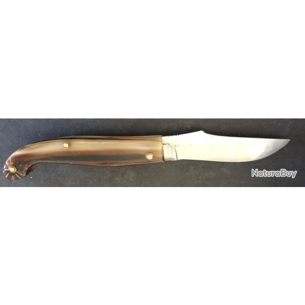 COUTEAU REGIONAL ITALIEN1960 " SENESE " F. CONSIGLI SCARPERIA " SORTI DE VITRINE + ETUI OFFERT