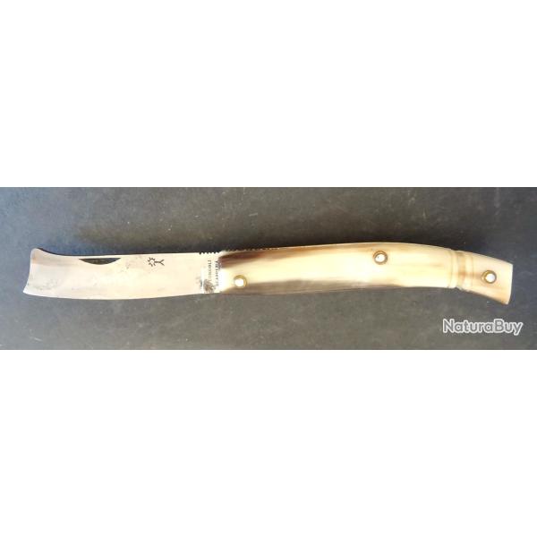 COUTEAU REGIONAL ITALIEN1960 " RASELINO  F. CONSIGLI SCARPERIA " SORTI DE VITRINE + ETUI OFFERT