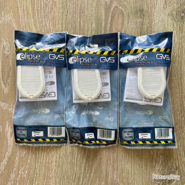 GVS - Filtres P3 RD pour masque Elipse SPR501/SPR406 - kit de 3 paires - R�f�rence : SPR336