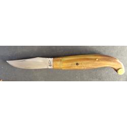 COUTEAU REGIONAL ITALIEN 1960 FIORENTINO " S.BERTI SCARPERIA " SORTI DE VITRINE + ETUI OFFERT