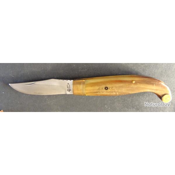 COUTEAU REGIONAL ITALIEN 1960 FIORENTINO " S.BERTI SCARPERIA " SORTI DE VITRINE + ETUI OFFERT