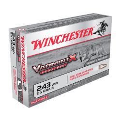 Munitions WINCHESTER VARMINT X Lead Free .243 Winchester 55 gr - Lot de 200
