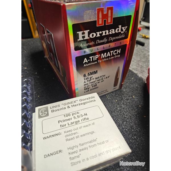 LOT RECHARGEMENT 6.5 CREEDMOOR