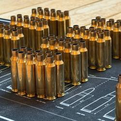 &Eacute;tuis 6.5 Creedmoor tir&eacute;s 1 fois (90 Norma, 50 Geco, 20 RWS)