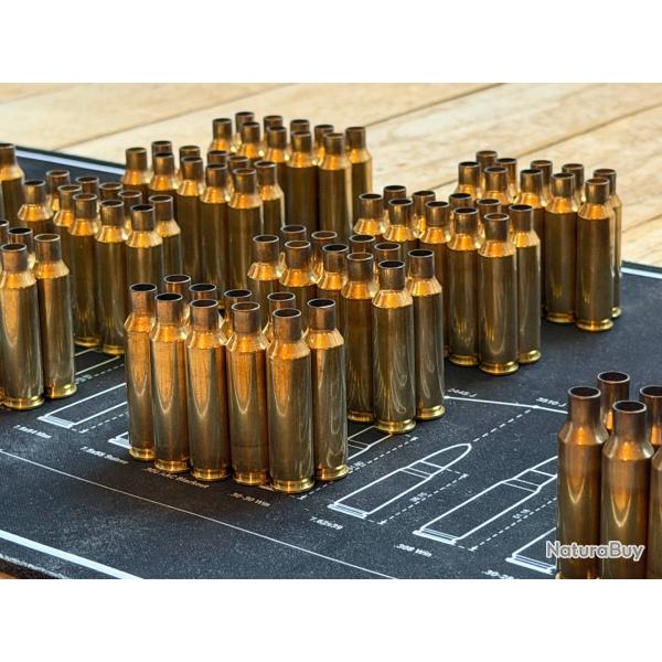 �tuis 6.5 Creedmoor tir�s 1 fois (90 Norma, 50 Geco, 20 RWS)