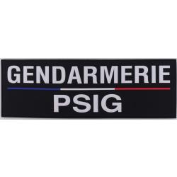 Bandeau d'identification PVC - Gendarmerie PSIG 3 x 10 cm