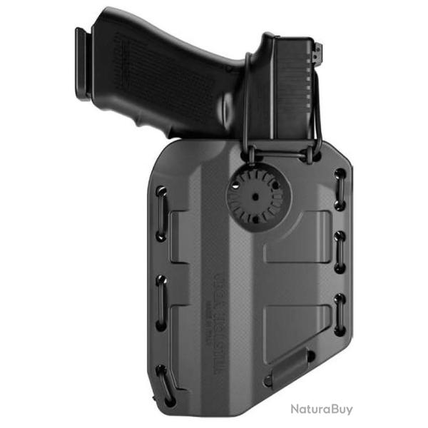 Holster ambidextre Universel Bungy 8BL10 avec lampe/laser - Noir