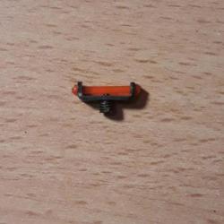 Guidon fluo rouge