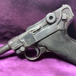 Pistolet P08 Luger Mauser 1939 Police - monomatricule Schiwy-Sicherung - 9x19 - cat&eacute;gorie B