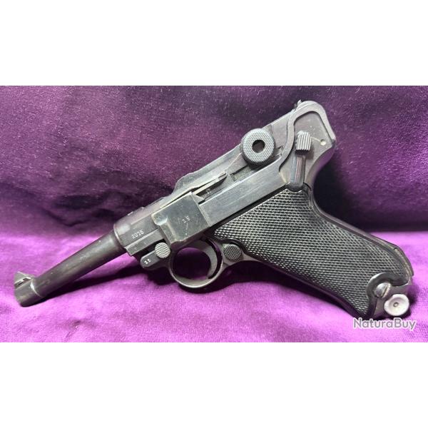 Pistolet P08 Luger Mauser 1939 Police - monomatricule Schiwy-Sicherung - 9x19 - cat�gorie B