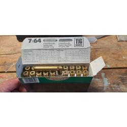 150 &eacute;tuis 7x64 brenneke, d&eacute;samorc&eacute;s, nettoy&eacute;s recalibr&eacute;s