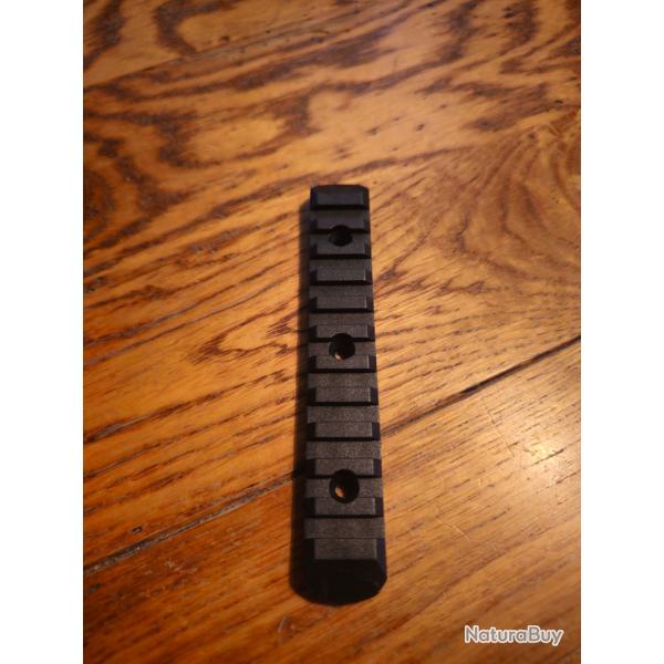 Rail picatinny plastique longueur 115 mm neuf