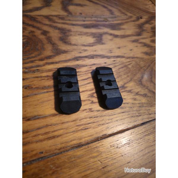 2 rails picatinny plastique longueur 55 mm neuf