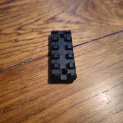 Rail picatinny plastique longueur 55 mm neuf dessous arondis pour canon