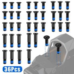 Kit de 36 vis pour point rouge - M4 et 6-32 - Torx T10 - 12 dimensions