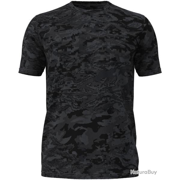 T-shirt camouflage ABC (Couleur: Gris Castlerock/Noir, Taille: M)
