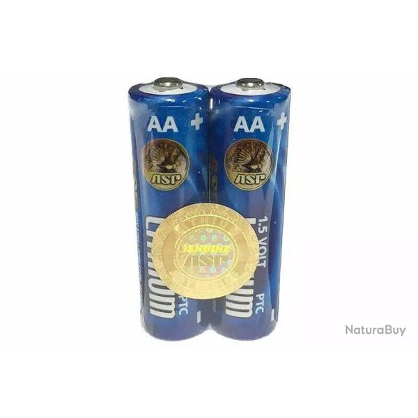 Lot de 2 piles Lithium AA ASP