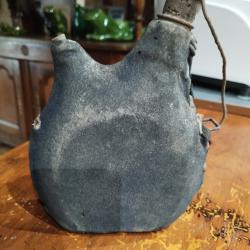Gourde FRAN&Ccedil;AISE WW1 pur jus avec tissus bleu horizon