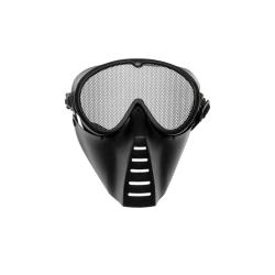 Masque avec grille taille moyenne noir