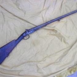 fusil de chasse juxtapos&eacute; &agrave; percussion canons 75 cm