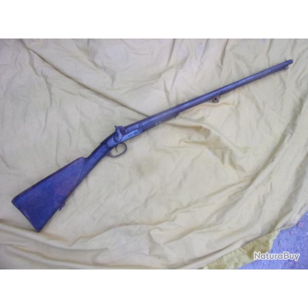 fusil de chasse juxtapos� � percussion canons 75 cm