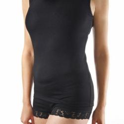 Shorty boxer femme bambou noir noir L (large)