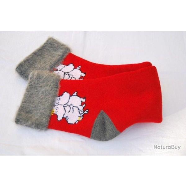 Chaussettes fantaisie enfant femme rouge rose noir 31 � 39 rouge 36-38