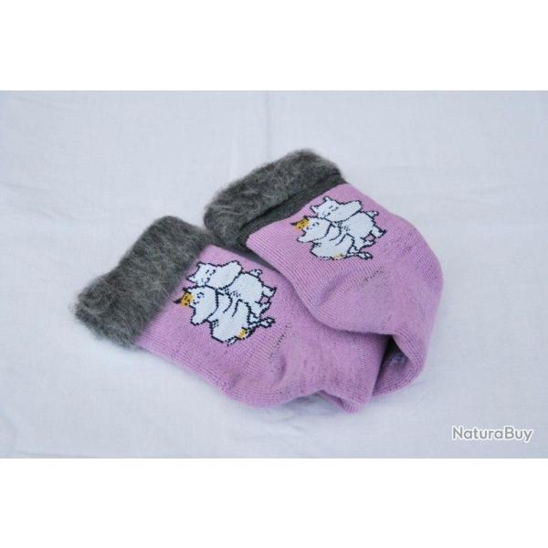 Chaussettes fantaisie enfant femme rouge rose noir 31 � 39 violet 36-39