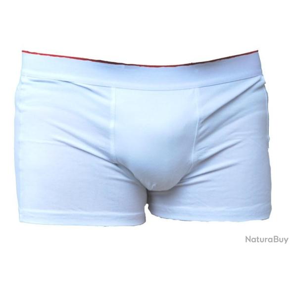 Boxer Homme coton noir ou blanc blanc 2XL