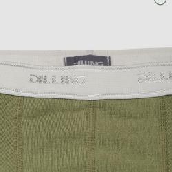 Boxer homme pure laine m&eacute;rinos BIO bleu gris kaki 2XL vert olive