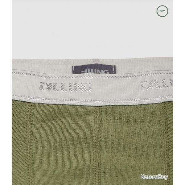 Boxer homme pure laine m�rinos BIO bleu gris kaki 2XL vert olive