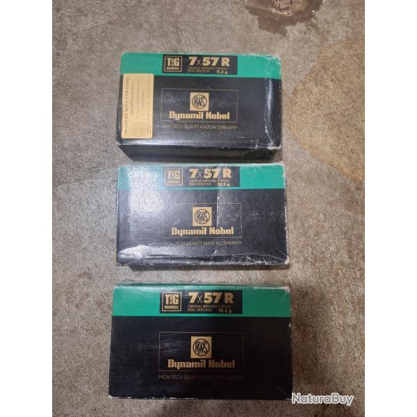 Lot balles 7x57 R RWS TIG, ID CLASSIC
