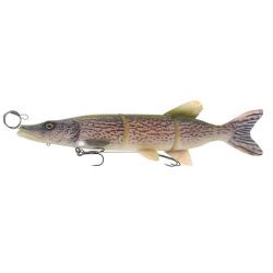 Leurre Souple Savage Gear 3D Line Thru Pike SS 25cm 105g 25cm A l'unit&eacute; White Pike