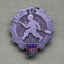 Insigne du 19&egrave;me Escadron du Train &eacute;maill&eacute; (rare)