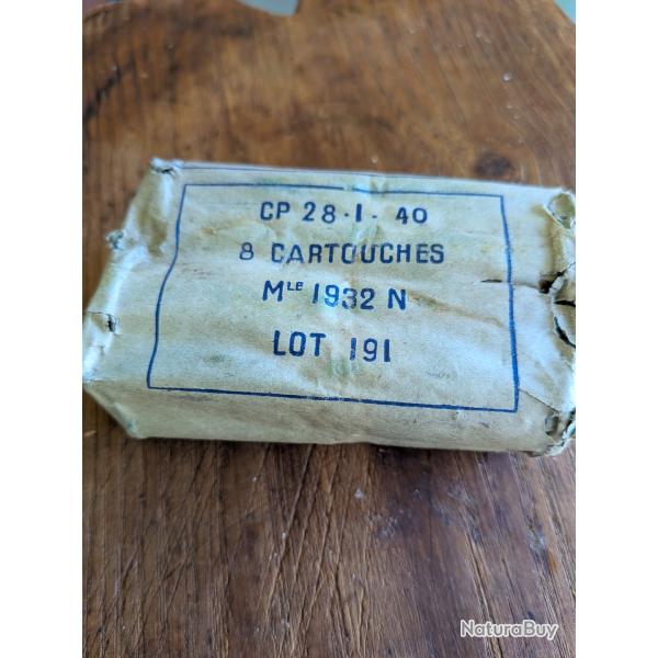 Vends paquet de 8 mm Lebel