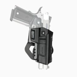 Holster r&eacute;tention active LV2 HC11 pour 1911 &eacute;quip&eacute; CC3H Noir Droitier