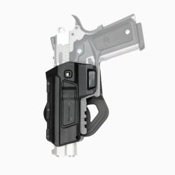 Holster r&eacute;tention active LV2 HC11 pour 1911 &eacute;quip&eacute; CC3H Noir Gaucher
