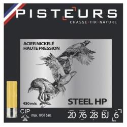 100 Cart. acier nickel&eacute; pisteurs steel hp cal. 20 / 76 mm n&deg; 4 28g bj bte 25