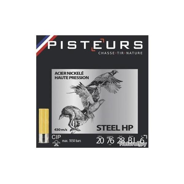 250 Cart. acier nickel� pisteurs steel hp cal. 20 / 76 mm n� 4 28g bj bte 25