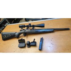 Ruger American Target Rimfire 22Lr avec nombreux accessoires - Magnifique