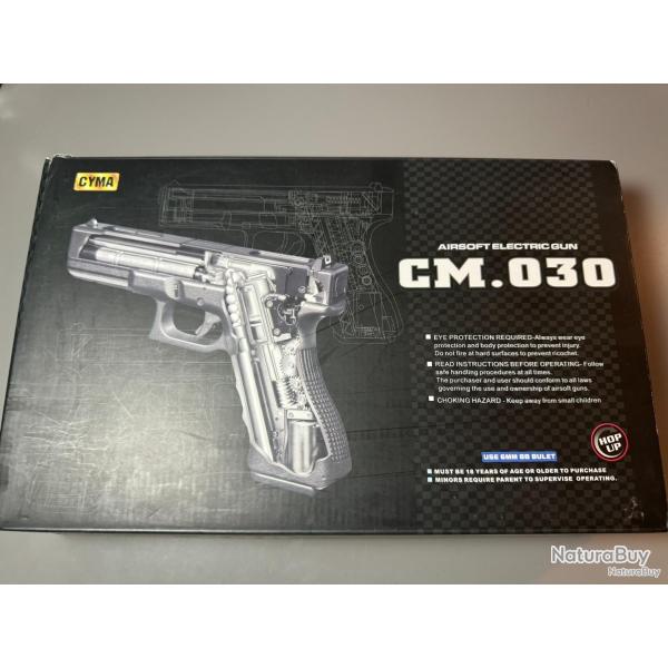Pistolet Airsoft electric gun CM.030 CYMA Dans sa bo�te d'origine.