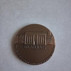 M&eacute;daille de Beauvais en bronze