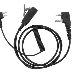 C&acirc;ble de liaison Talkie G9 - Casque Peltor avec micro int&eacute;gr&eacute;. C&acirc;ble compatible G9 avec prise 2 pin 
